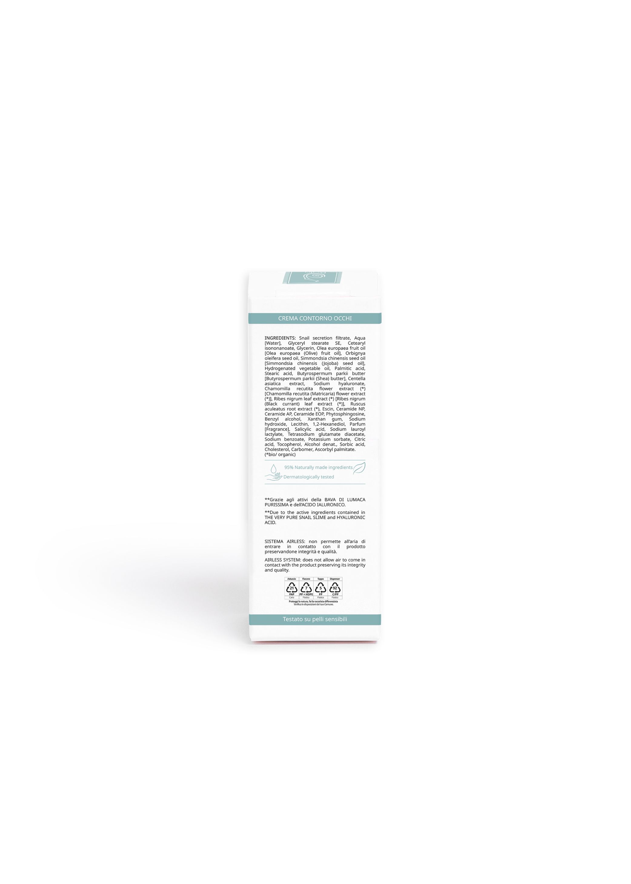 BALU' - CREMA CONTORNO OCCHI INTENSIVE LIFT+ BAVA DI LUMACA PURISSIMA CON ACIDO IALURONICO