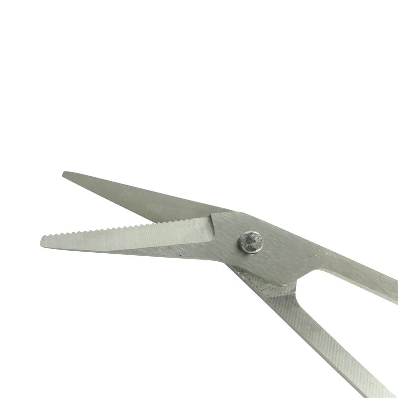 Primo piano delle lame di un tagliaunghie. Le lame sono seghettate.