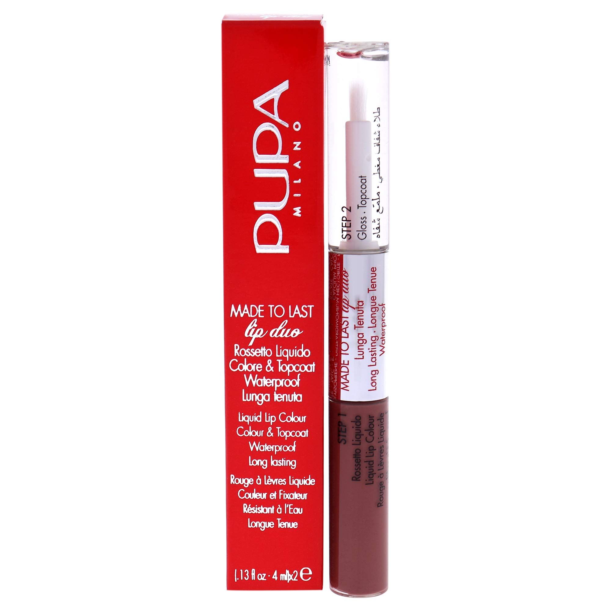 Pupa Made to Last Lip Duo 011 Natural Brown rossetto liquido