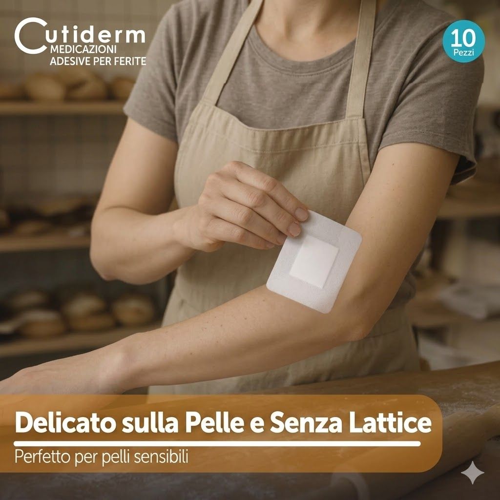 Bendaggio sterile per ferite 8 x 10 cm Cutiderm