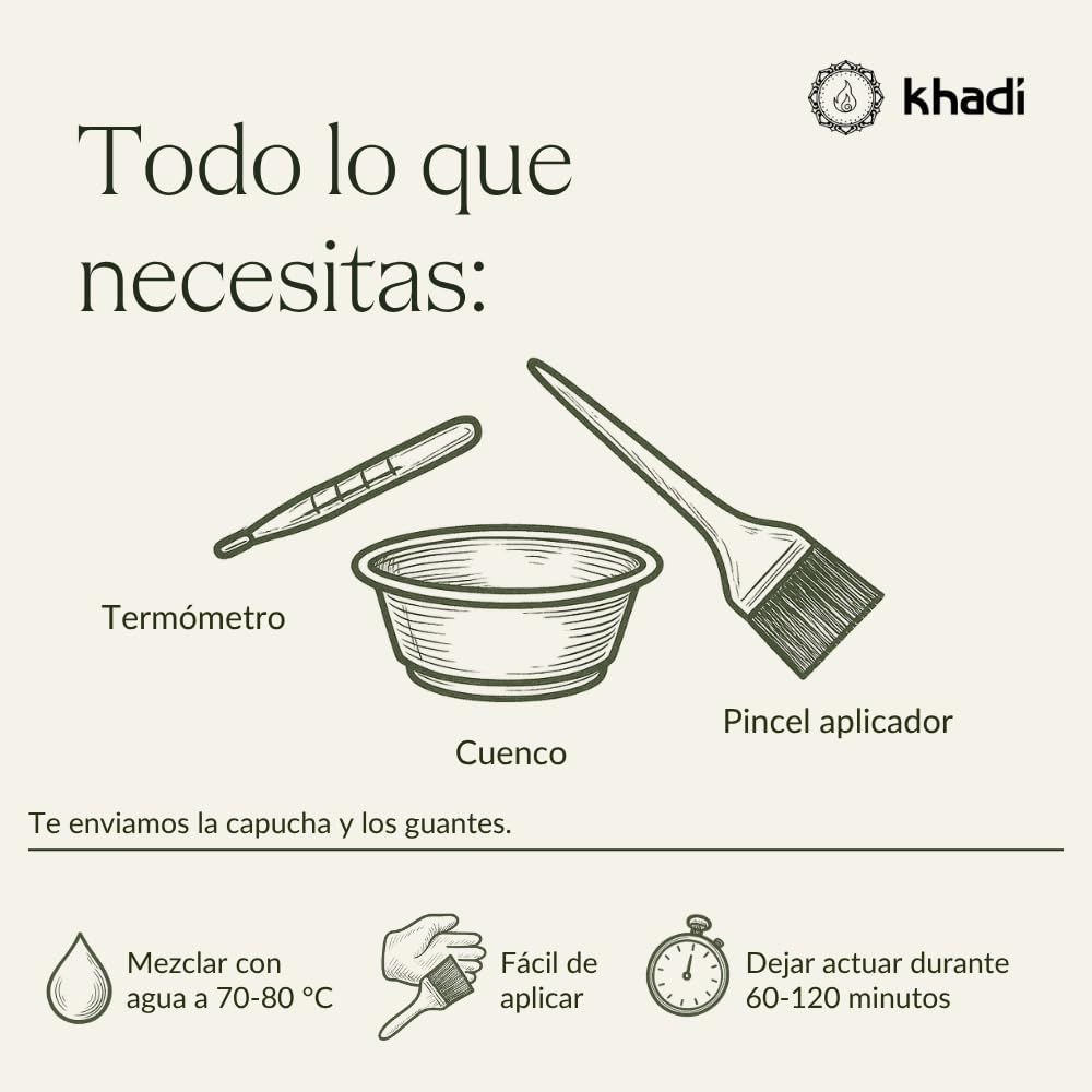 Illustrazione di utensili: termometro, ciotola, pennello. Testo: Todo lo que necesitas.