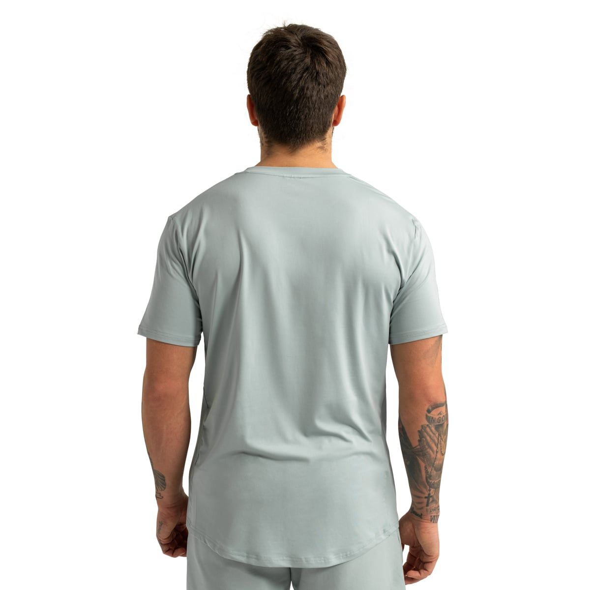 GymBeam T-shirt uomo Limitless regular manica corta Eucalypt