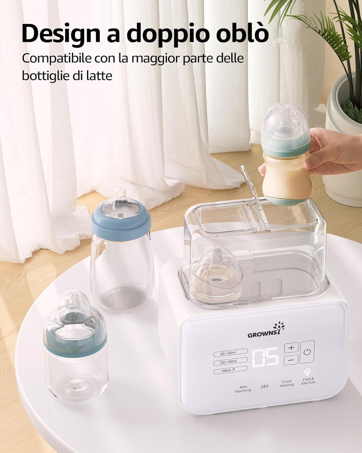 Scaldabiberon per bambini 9 in 1 Grownsy
