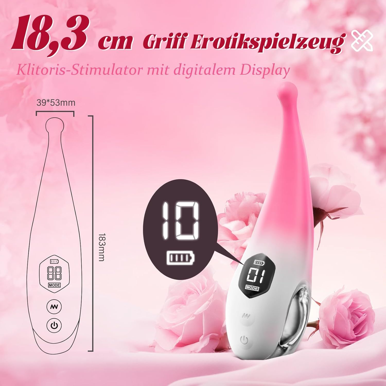 rinofans vibratore clitorideo, dispositivo intimo