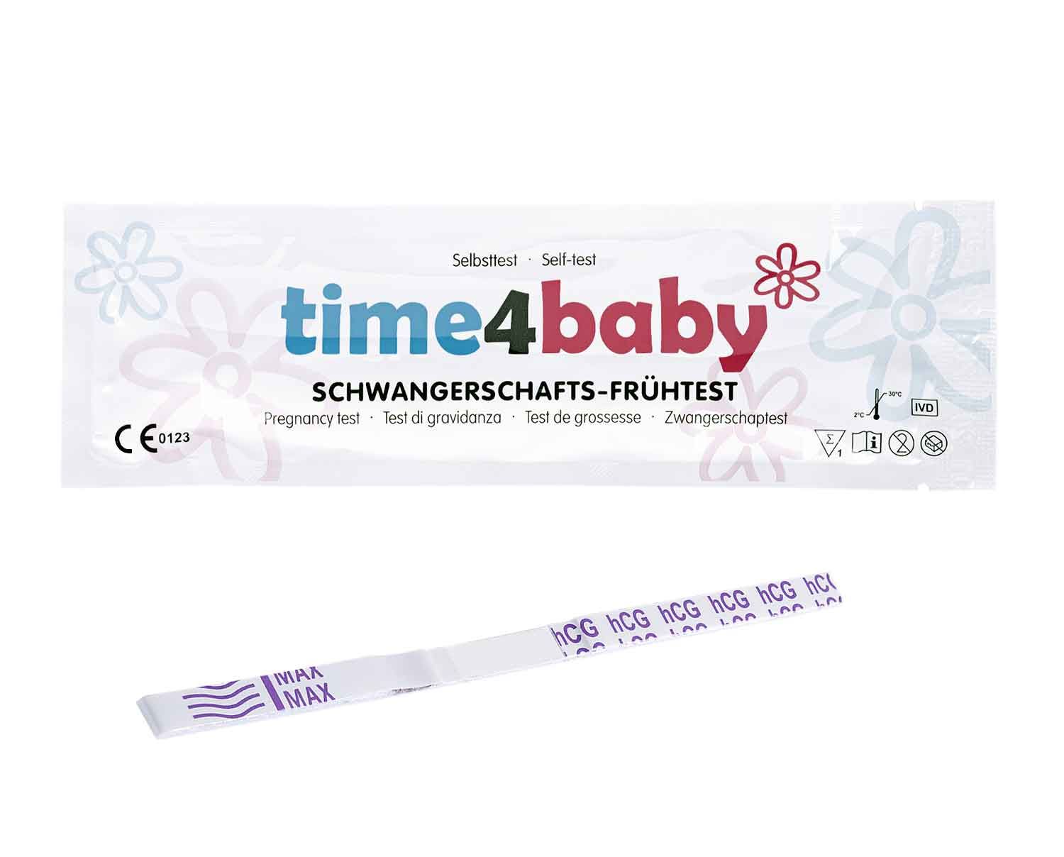 time4baby test di gravidanza precoce altamente sensibile 10 miu/ml