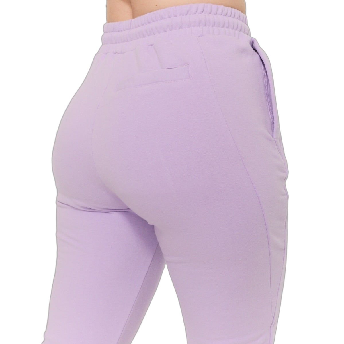 GymBeam Pantaloni tuta donna slim vita alta con coulisse Limitless Lavender