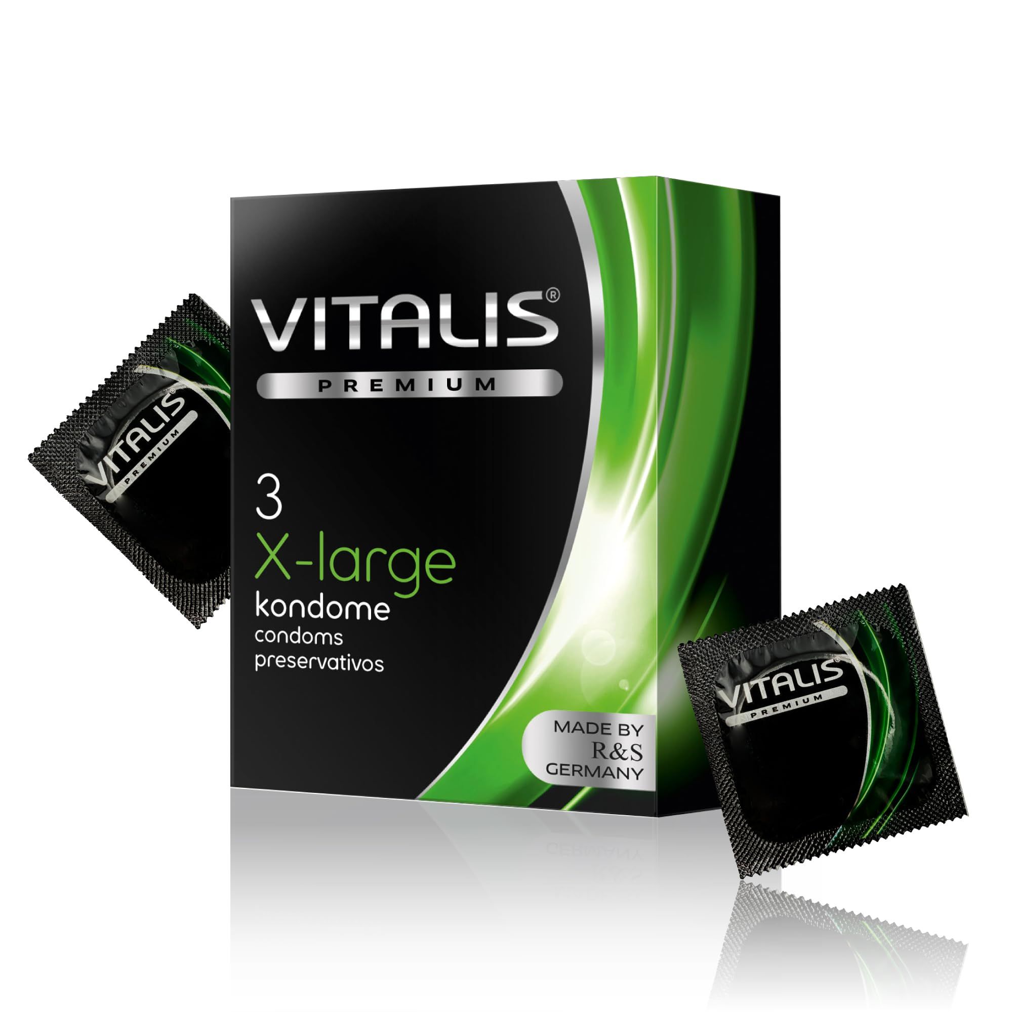 Vitalis Premium X-Large - 3 preservativi extra lunghi per rapporti sicuri