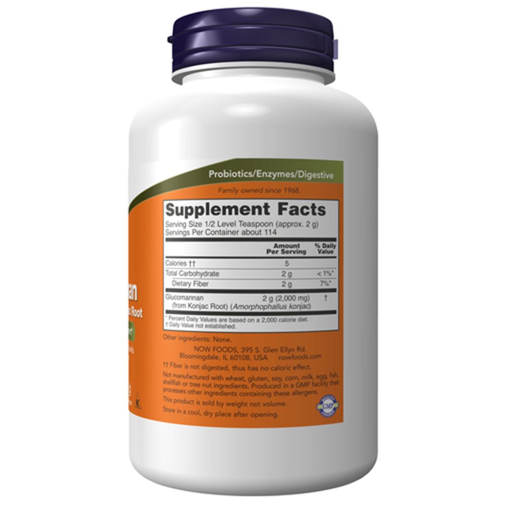 Retro del flacone bianco. Etichetta con informazioni nutrizionali e ingredienti. Testo: "Supplement Facts".