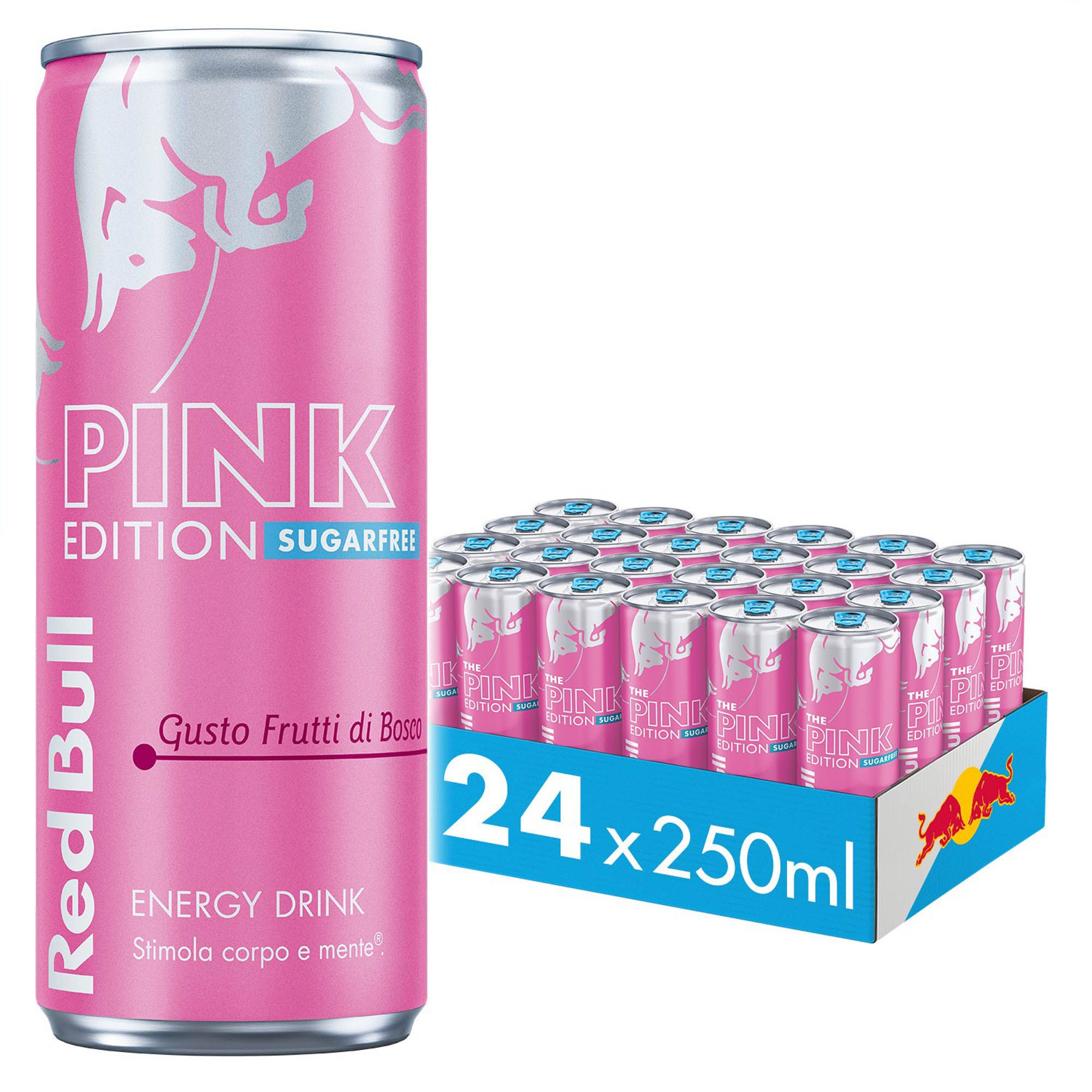 Red Bull Energy Drink, Gusto Frutti di Bosco Senza Zuccheri, 250 ml