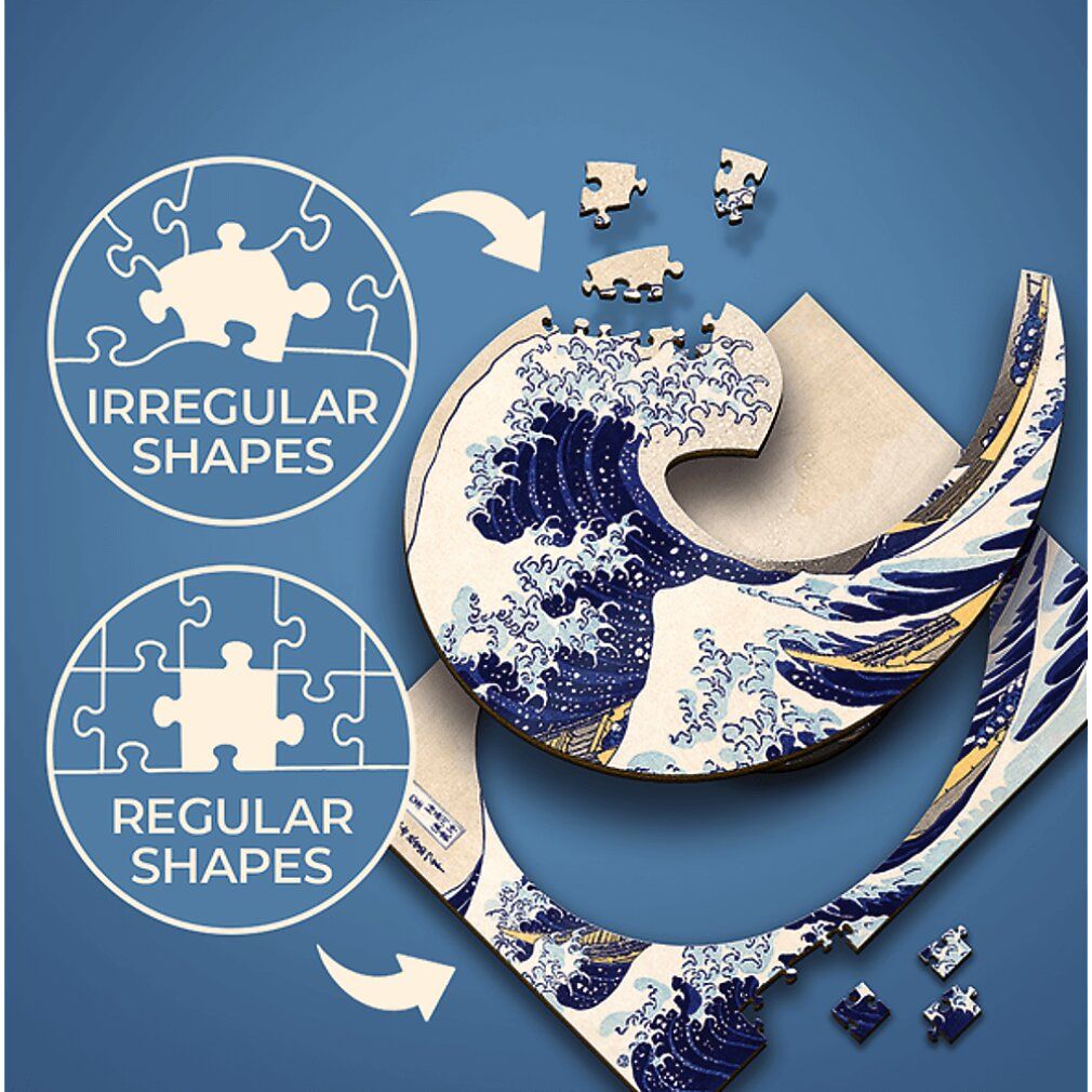 trefl Puzzle in legno Art: Hokusai - La grande onda di Kanagawa 200 pezzi