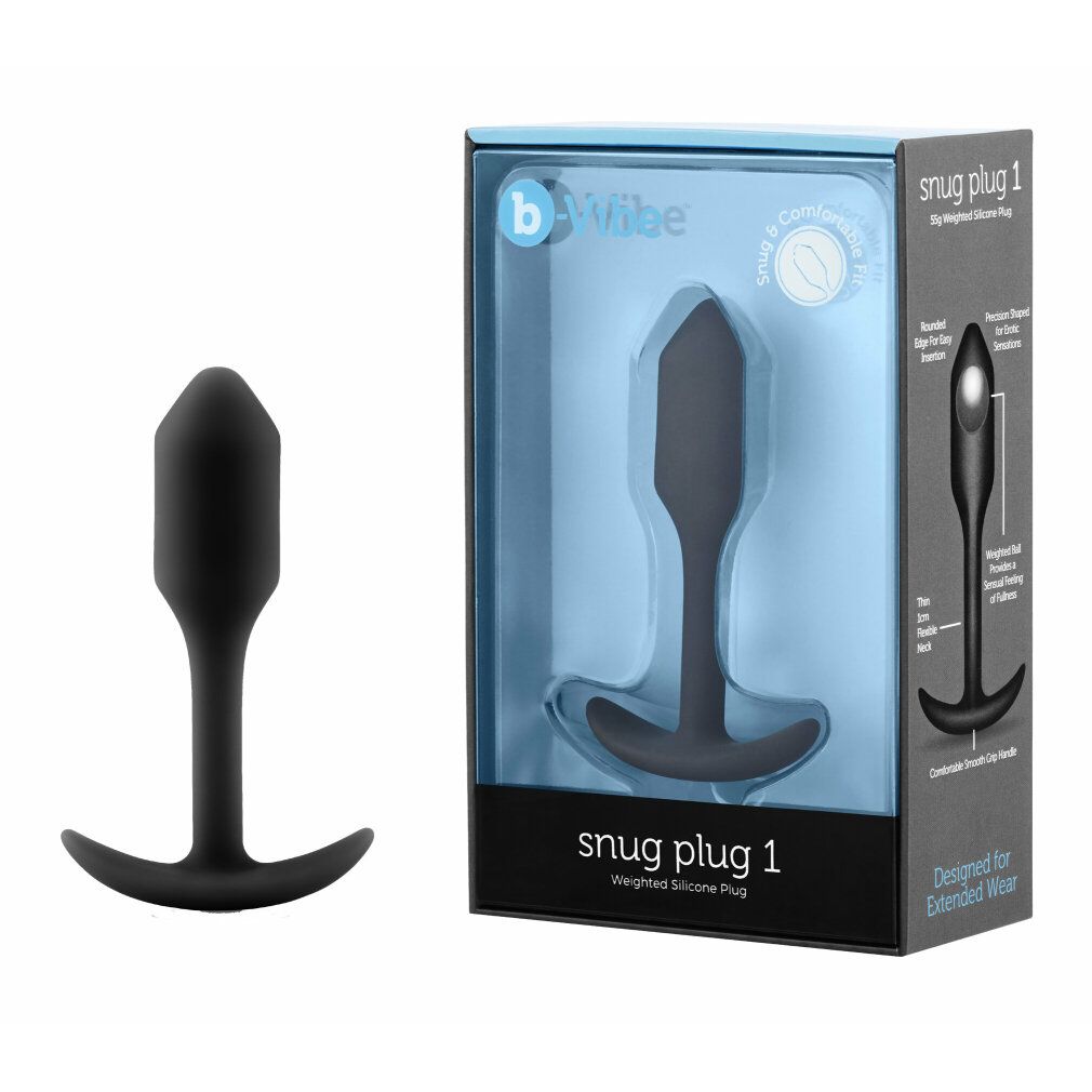 b-Vibe Snug Plug 1 nero