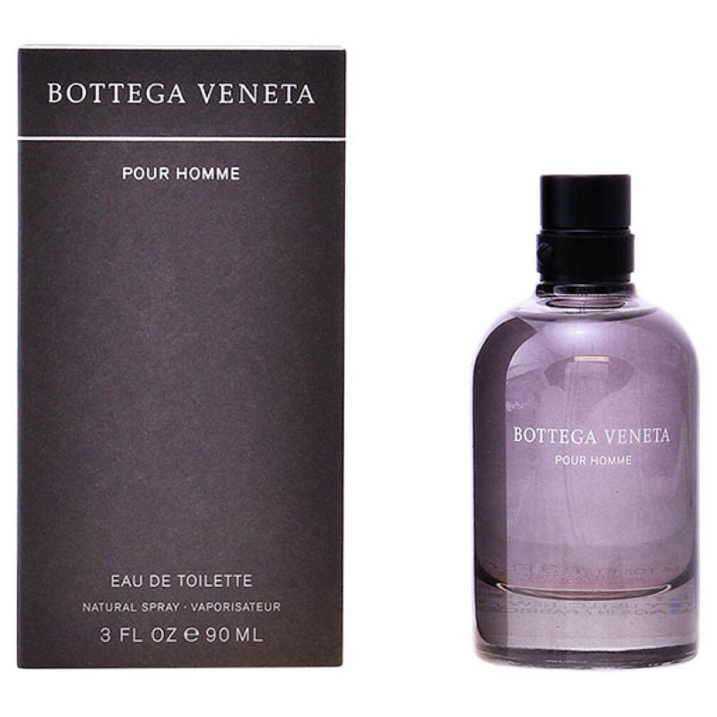 Bottega Veneta Pour Homme Eau de Toilette. Flacone e confezione. 3 FL OZ 90 ml.