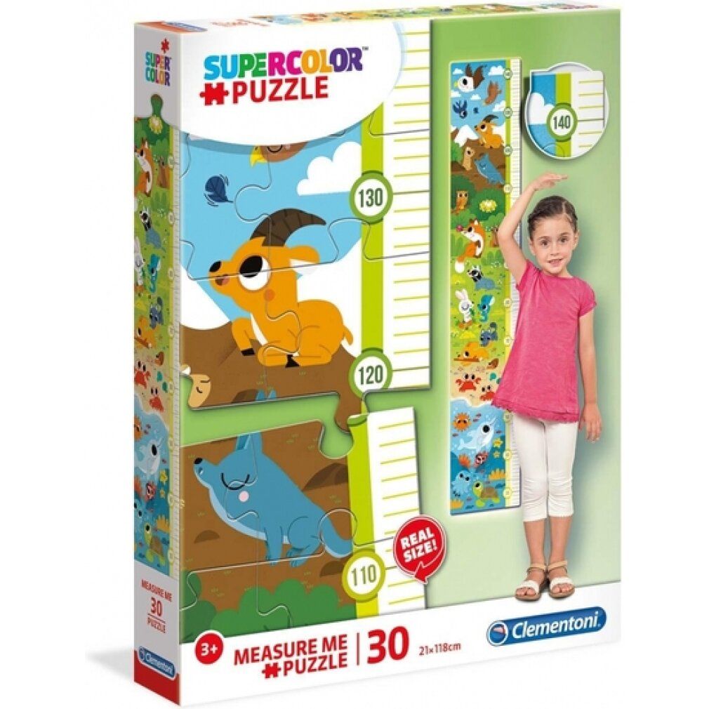 clementoni puzzle animali al metro 30 pezzi