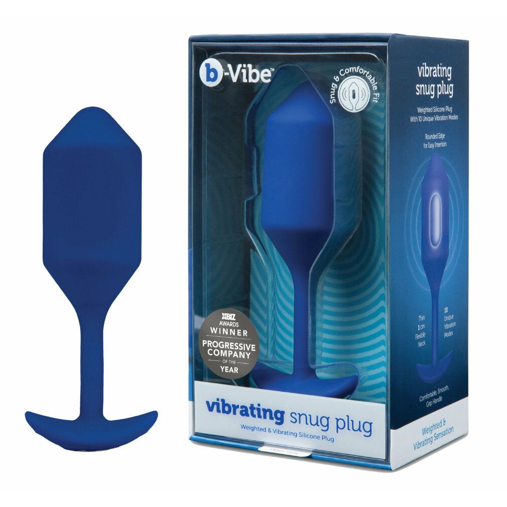 b-Vibe Vibrating Snug Plug xl Navy