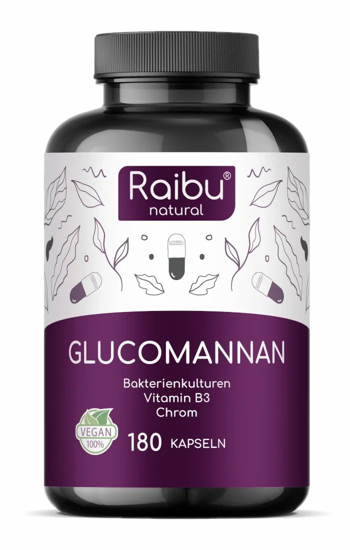Glucomannano Capsule ad Alto Dosaggio - RAIBU