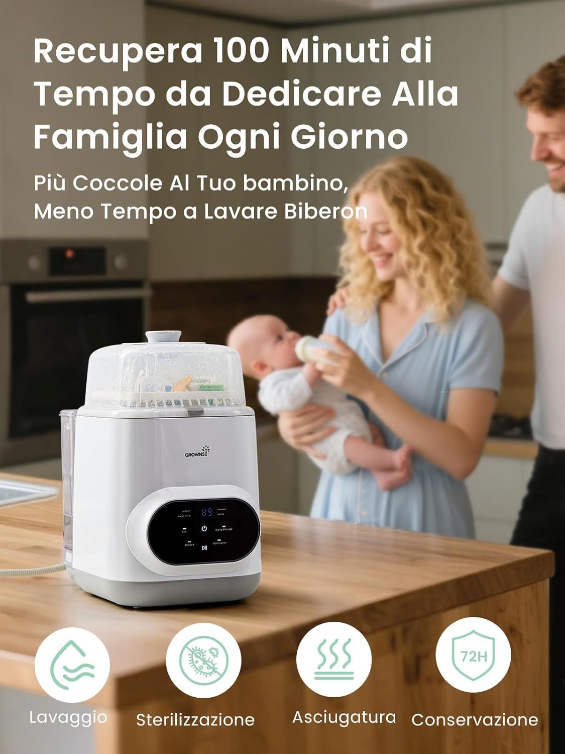 Lavabiberon Pro tutto in uno Grownsy