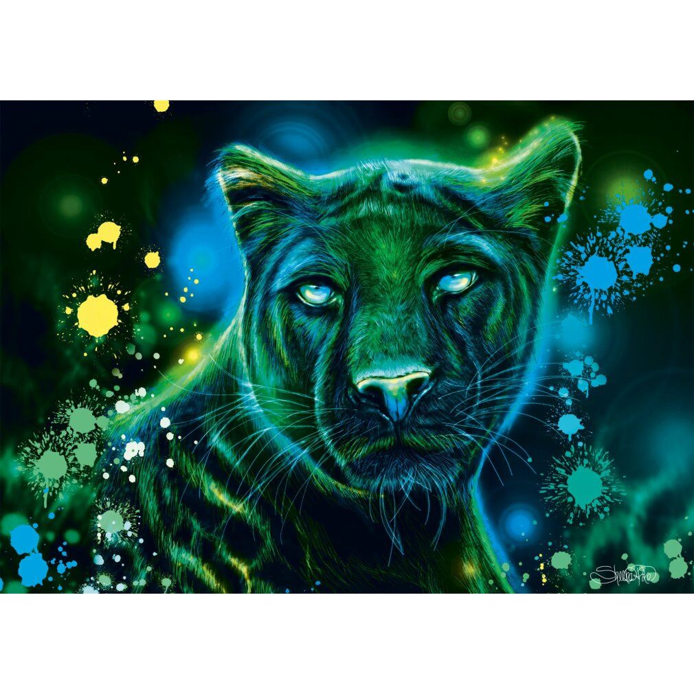 schmidt Puzzle Neon: Pantera 1000 pezzi