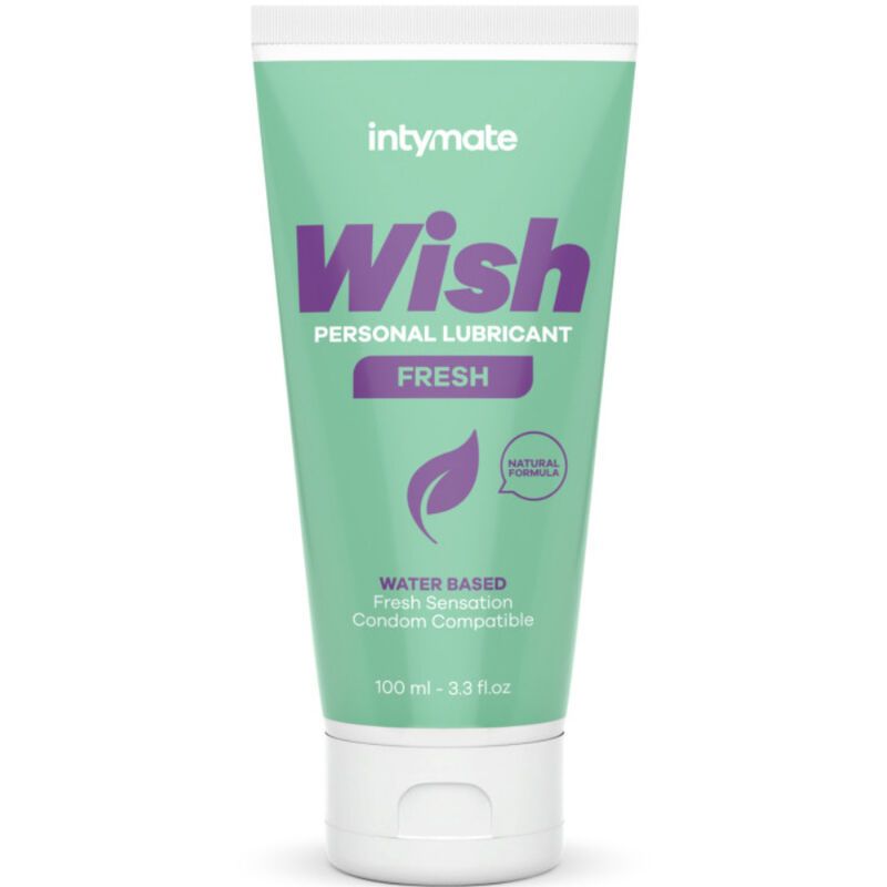 Tubo di lubrificante personale Intymate Wish Fresh, 100ml. A base d'acqua, compatibile con preservativi.