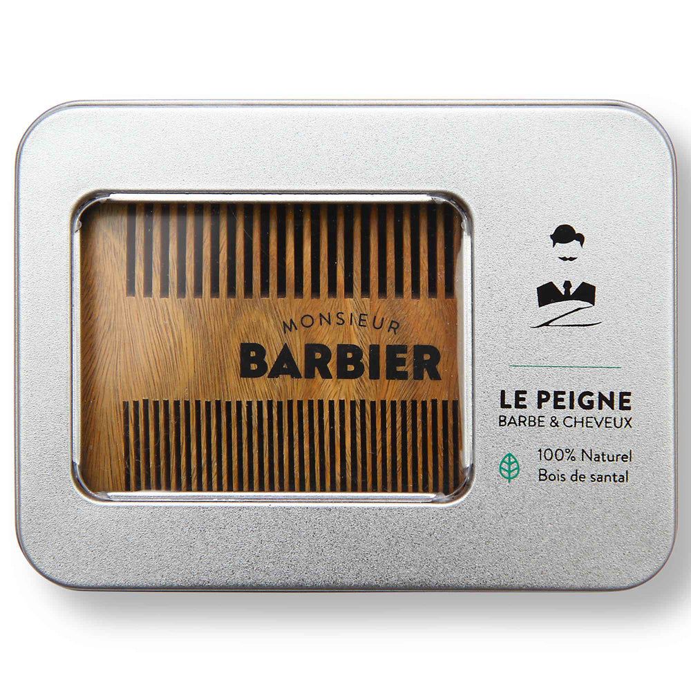Monsieur BARBIER - Pettine barba bifacciale al sandalo