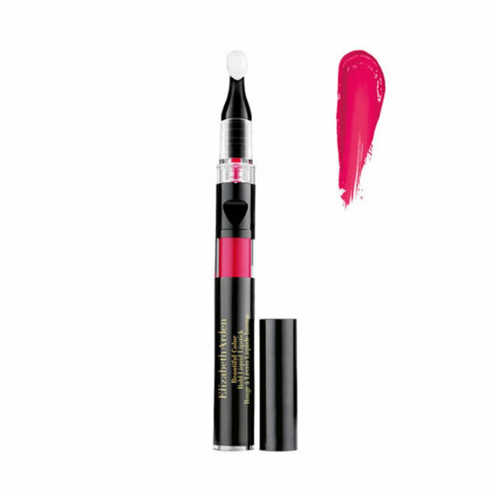 Rossetto con applicatore e campione di colore. Astuccio nero con nome e marchio. Campione rosa.