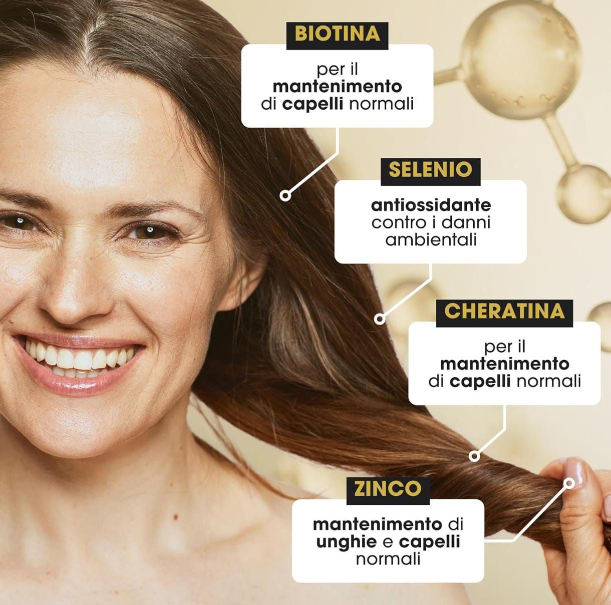 Cisbani Pharma Biotina Cheratina - integratore capelli e rinforzante unghie