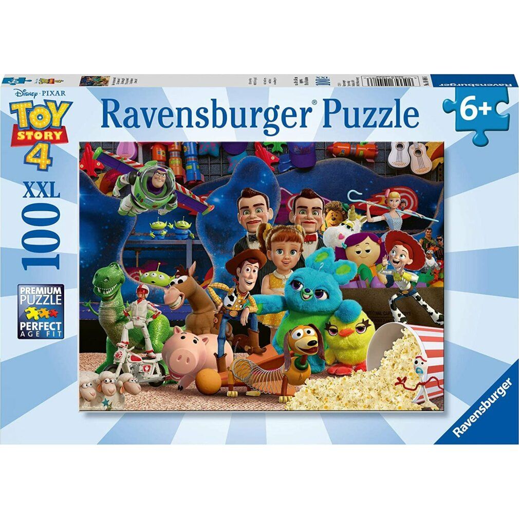 Ravensburger Puzzle Toy Story 4, 100 pezzi. Confezione con motivo puzzle. Età consigliata 6+.