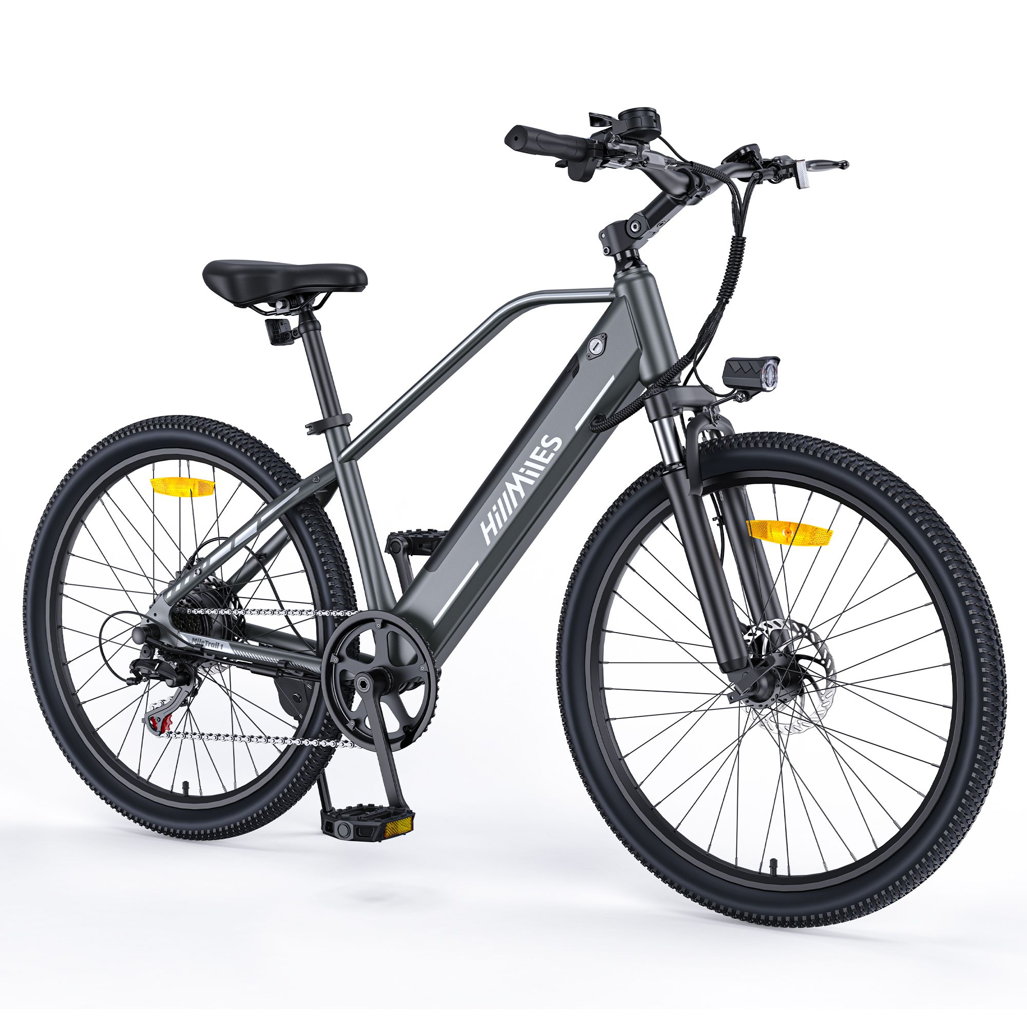 HillMiles MileTrail 1 Bicicletta elettrica per adulti da 26 pollici, 250 W, 36 V 13 Ah