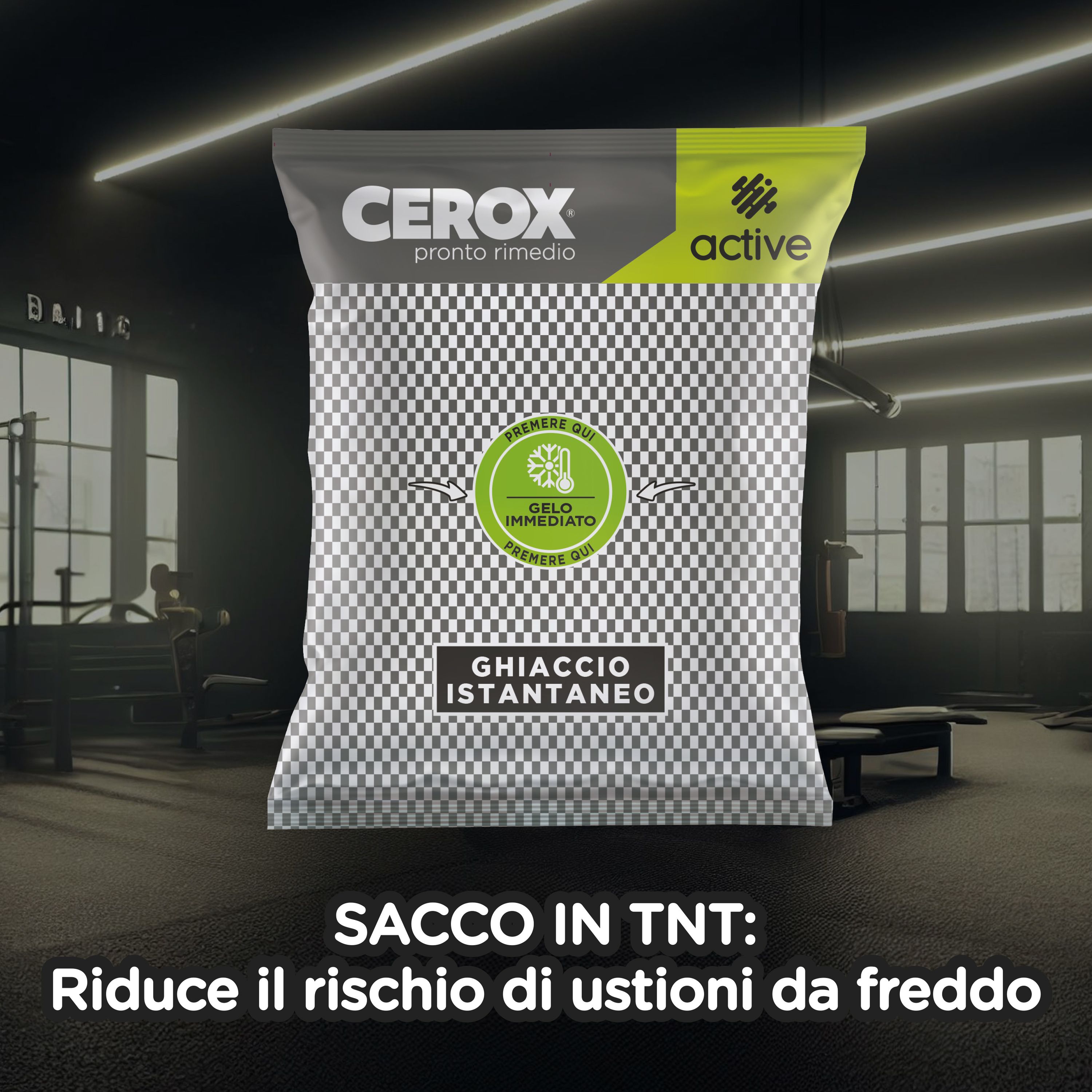 CEROX Active Ghiaccio istantaneo monouso, 1 busta
