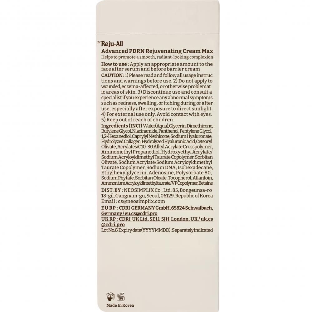 Dr. Reju-All Advanced PDRN Crema Rigenerante