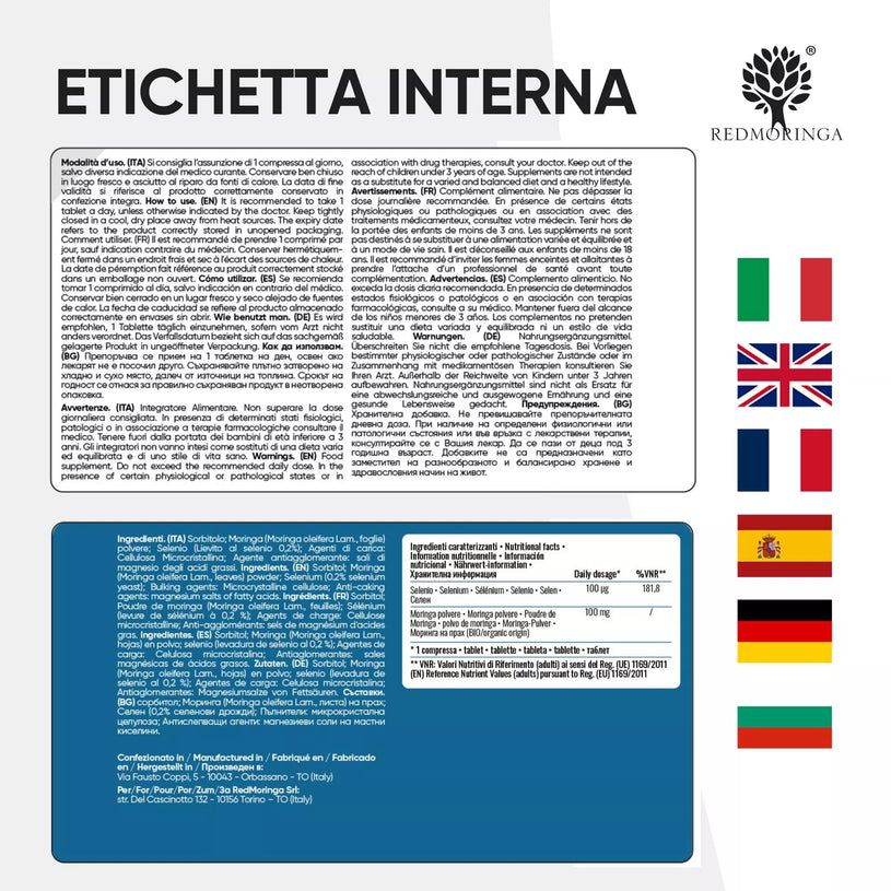 RedMoringa Selenio Integratore