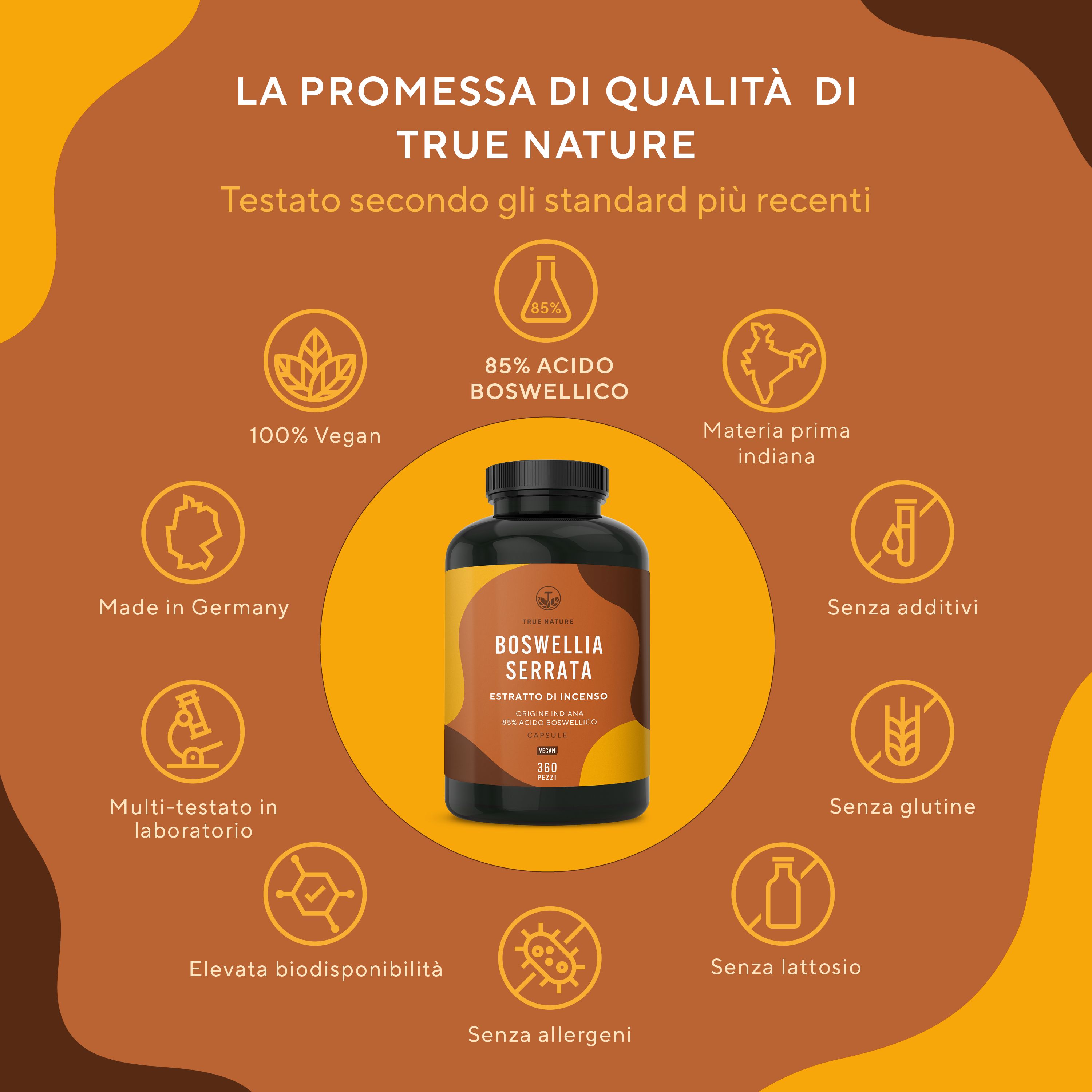 TRUE NATURE® Estratto Di Incenso Capsule (Boswellia Serrata)