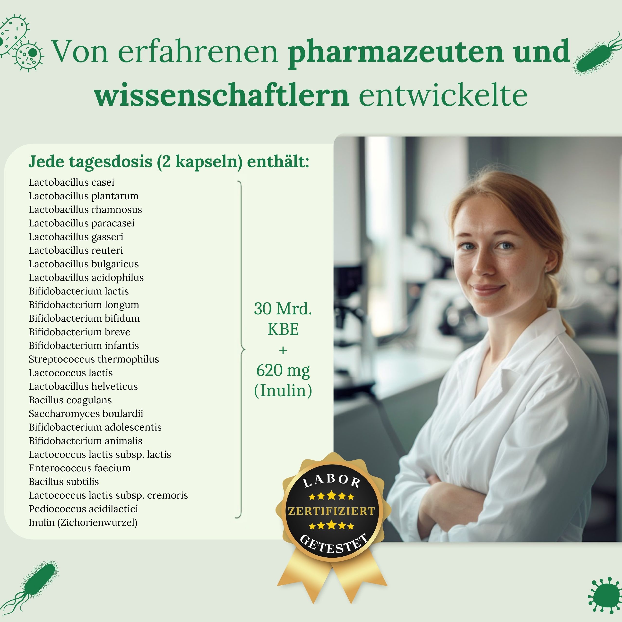 Probiotici Fermenti Lattici 25 Ceppi + Inulina - RAIBU