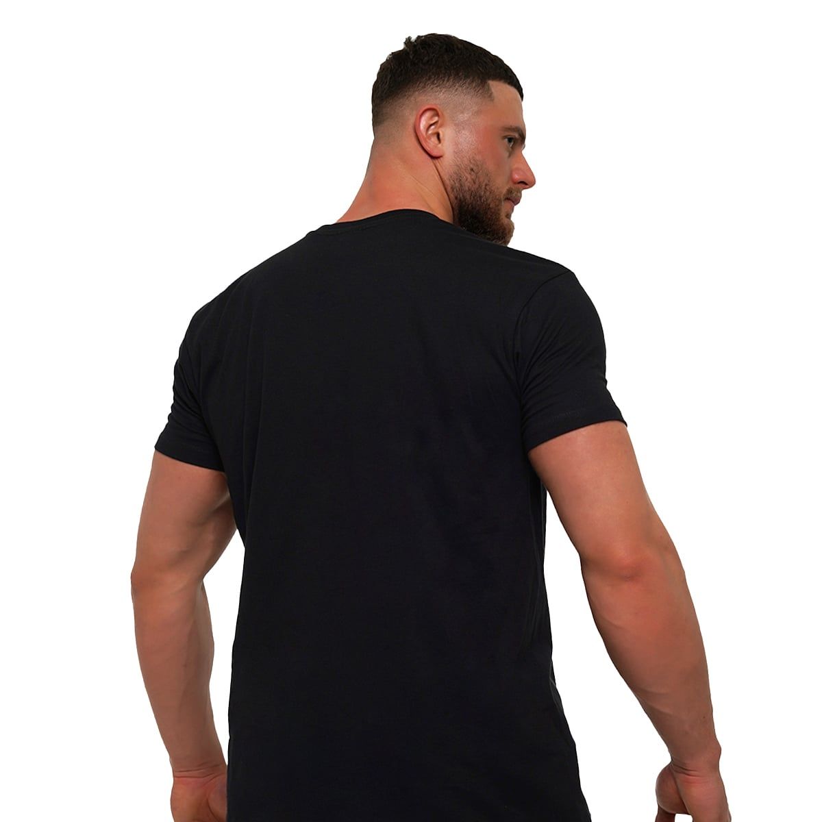 GymBeam T-shirt uomo Willpower regular a manica corta Black