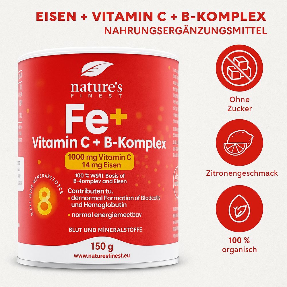 Nature's Fines FERRO + VITAMINA C + B-COMPLESSO