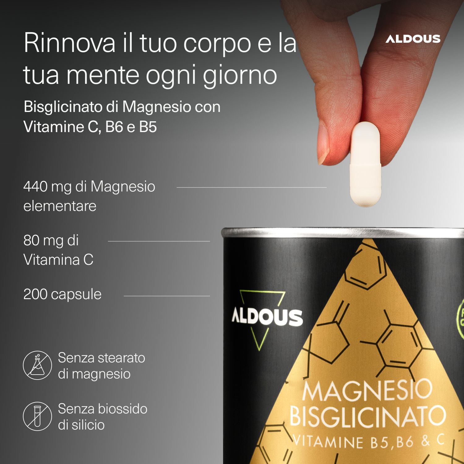 Aldous - Magnesio Bisglicinato - Ossa e Articolazioni