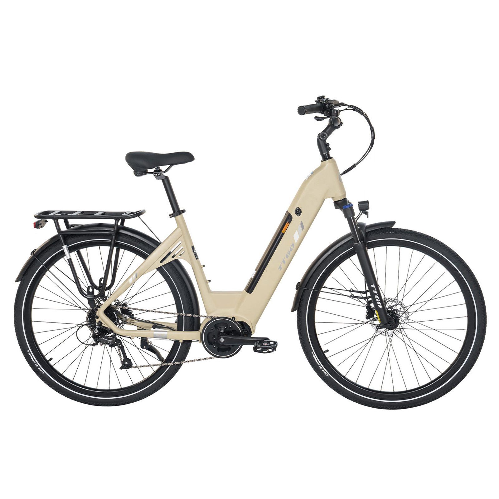 TTGO C7 SE Bicicletta elettrica a lunga autonomia da 36 V 18 Ah con motore centrale Bafang
