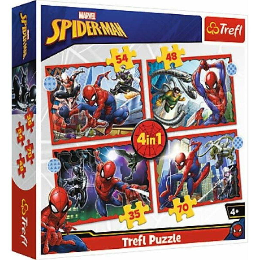 Puzzle 4 in 1 35,48,54,70 pezzi ? Ragno
