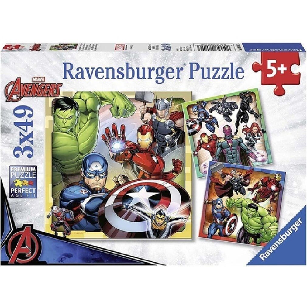 Puzzle ravensburger Avengers 3x49 pezzi