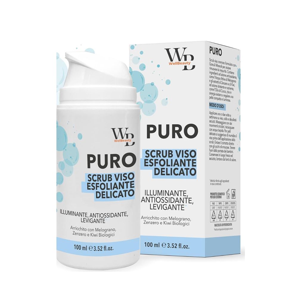 WellBeauty - PURO - Scrub Viso Esfoliante Delicato