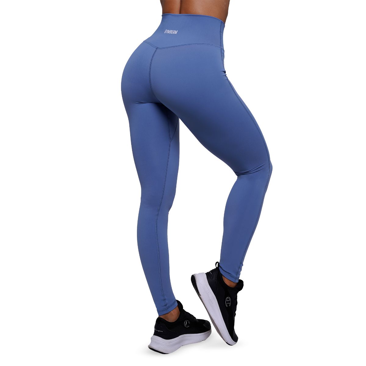 GymBeam Leggings donna FIT a vita alta in nylon elastan Steel Blue