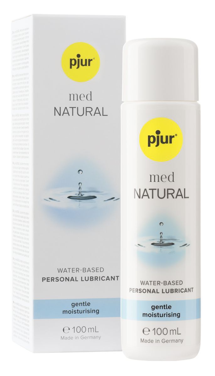 Flacone e confezione pjur® MED *Natural Glide* Gentle Moisturising, 100ml.