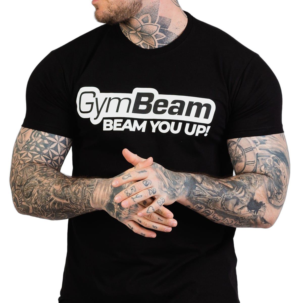 GymBeam T-shirt uomo Beam nera