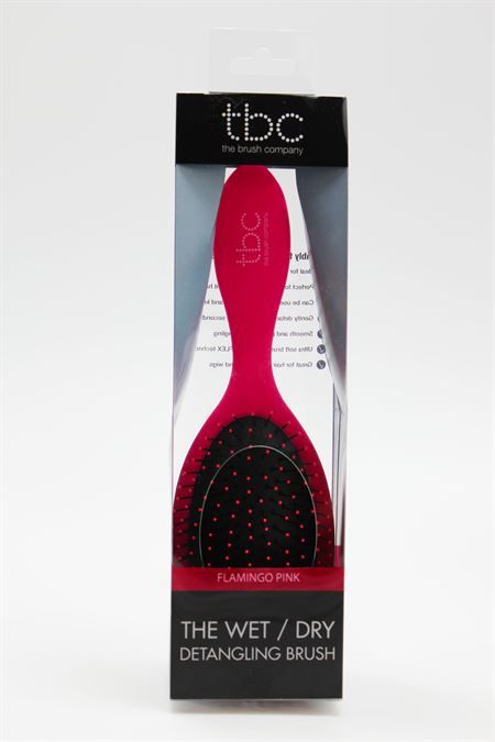 Spazzola districante TBC Flamingo Pink, in confezione trasparente.