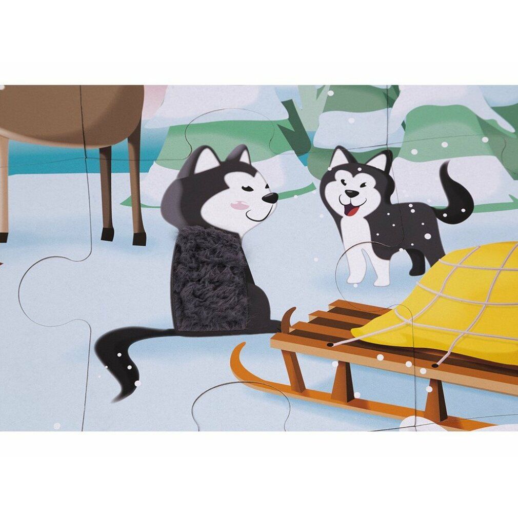 janod Puzzle tattile Vita nel ghiaccio 20 pezzi