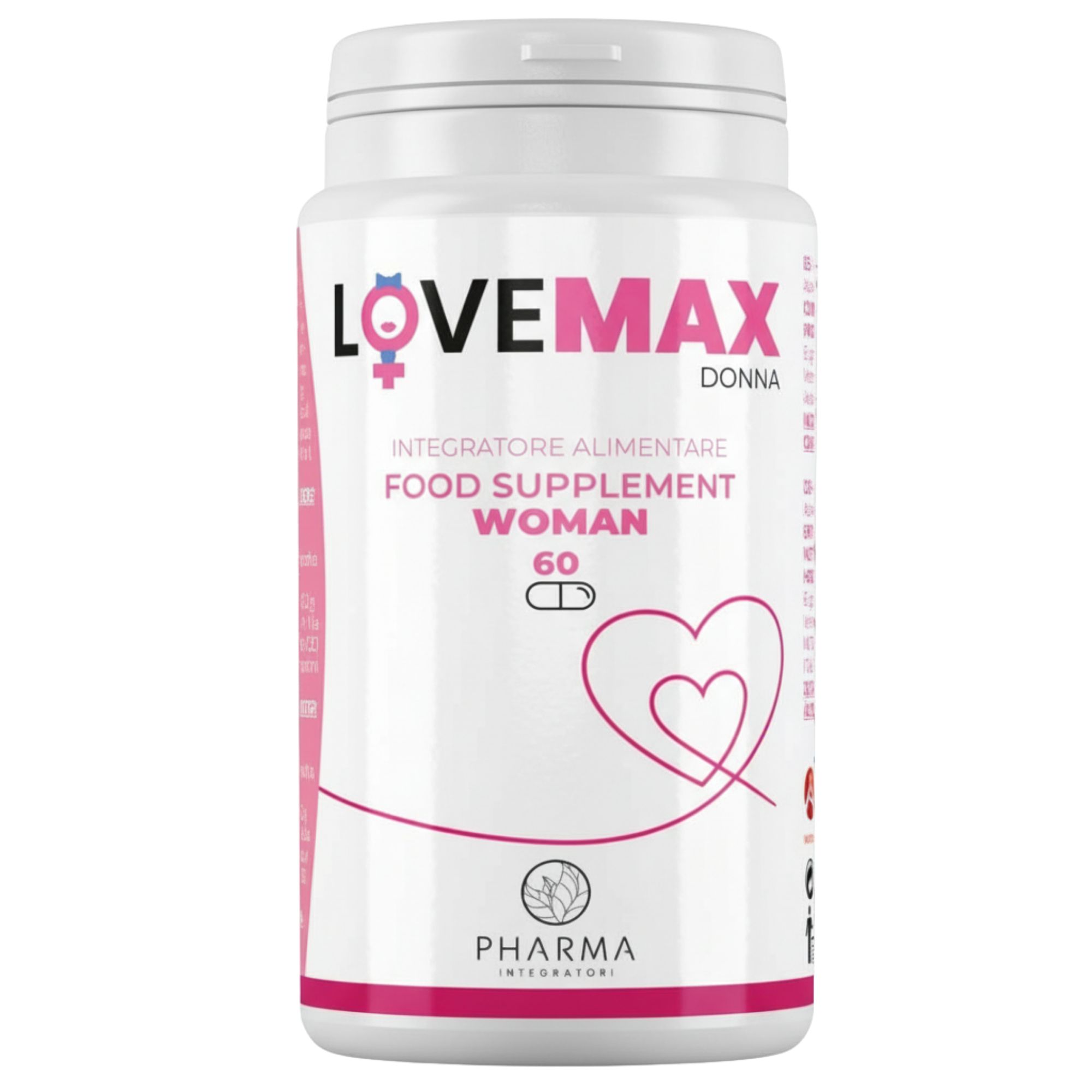 LOVEMAX Integratore Benessere Donna a base di Ashwagandha KSM-66, Maca e Damiana