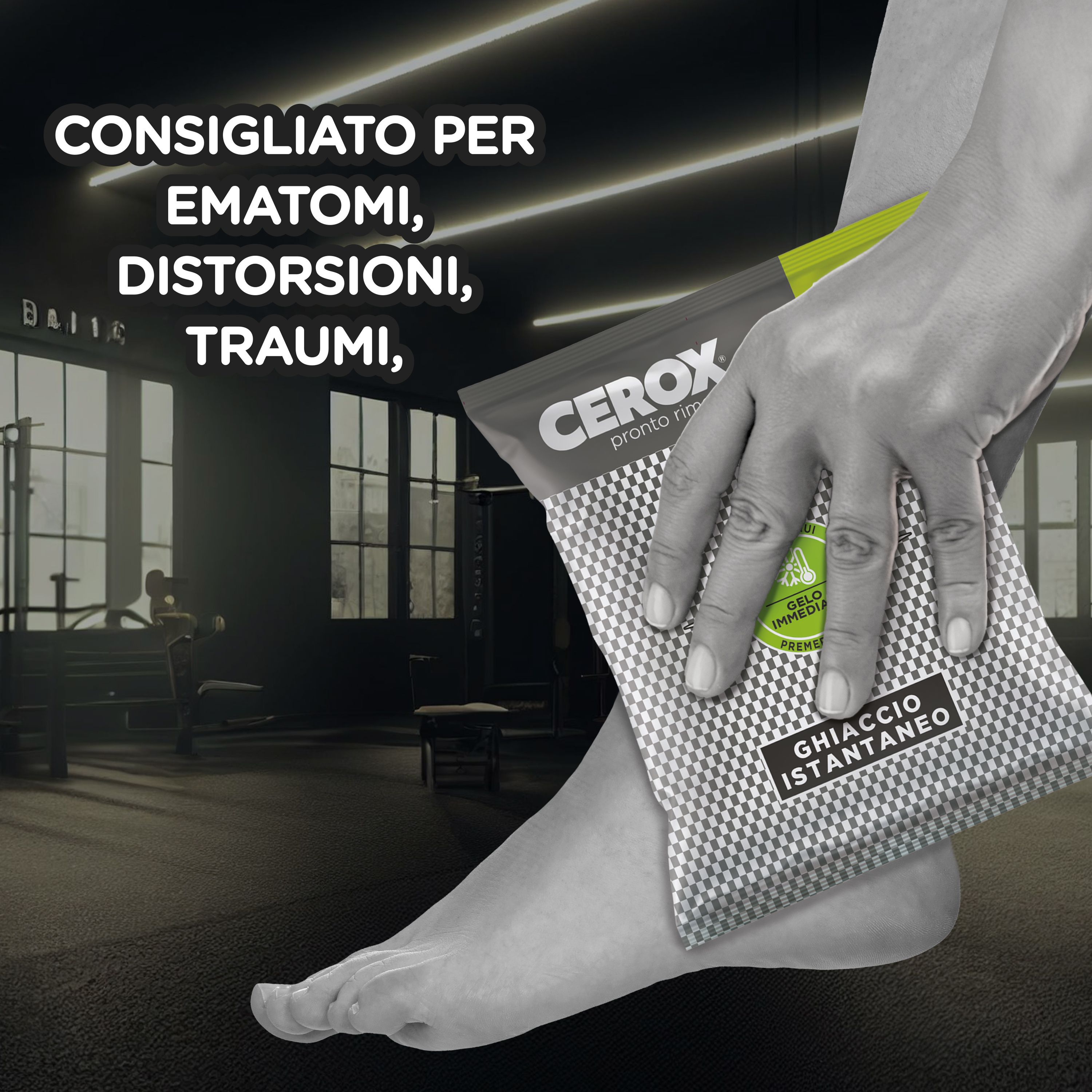 CEROX Active Ghiaccio istantaneo monouso, 1 busta