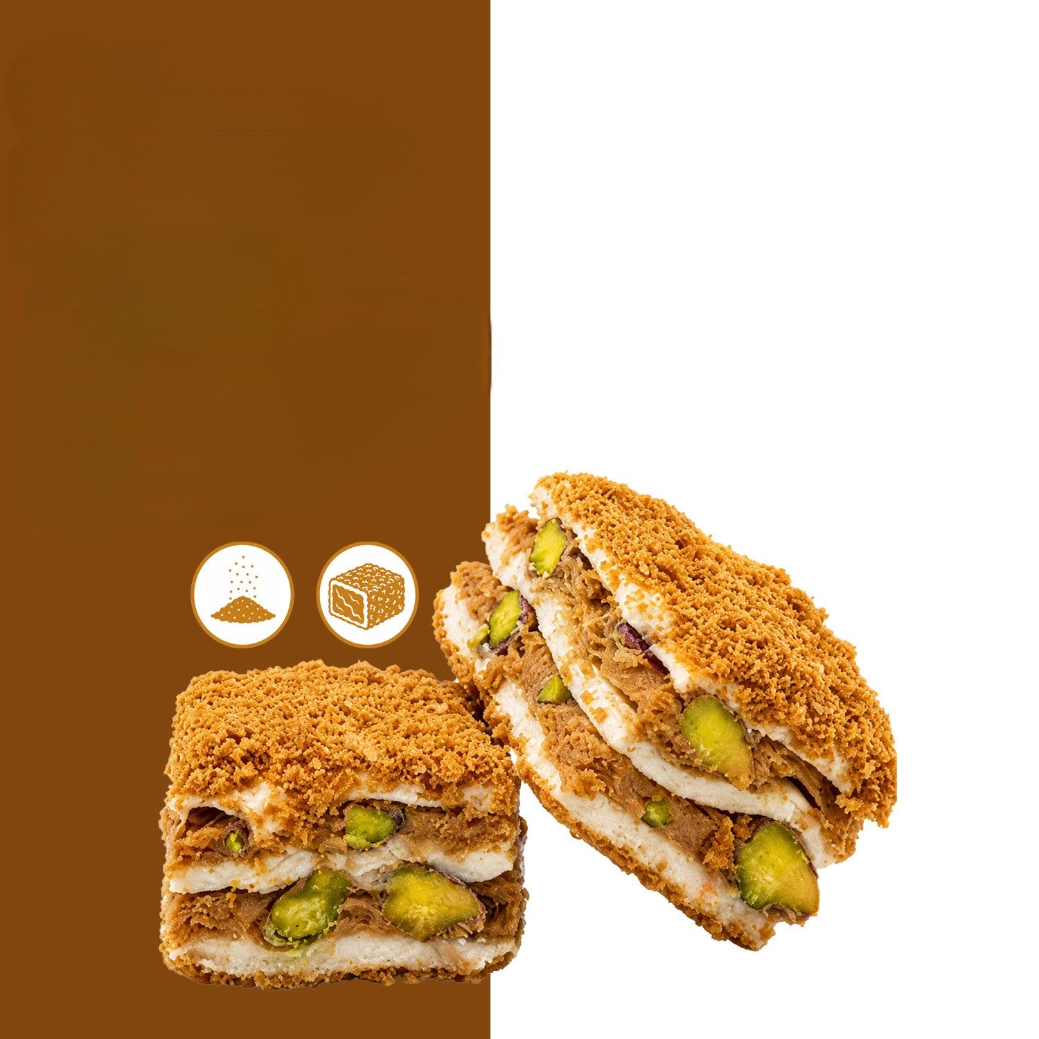 WeNatur Lokum con pistacchi, Lotus Biscoff e cannella