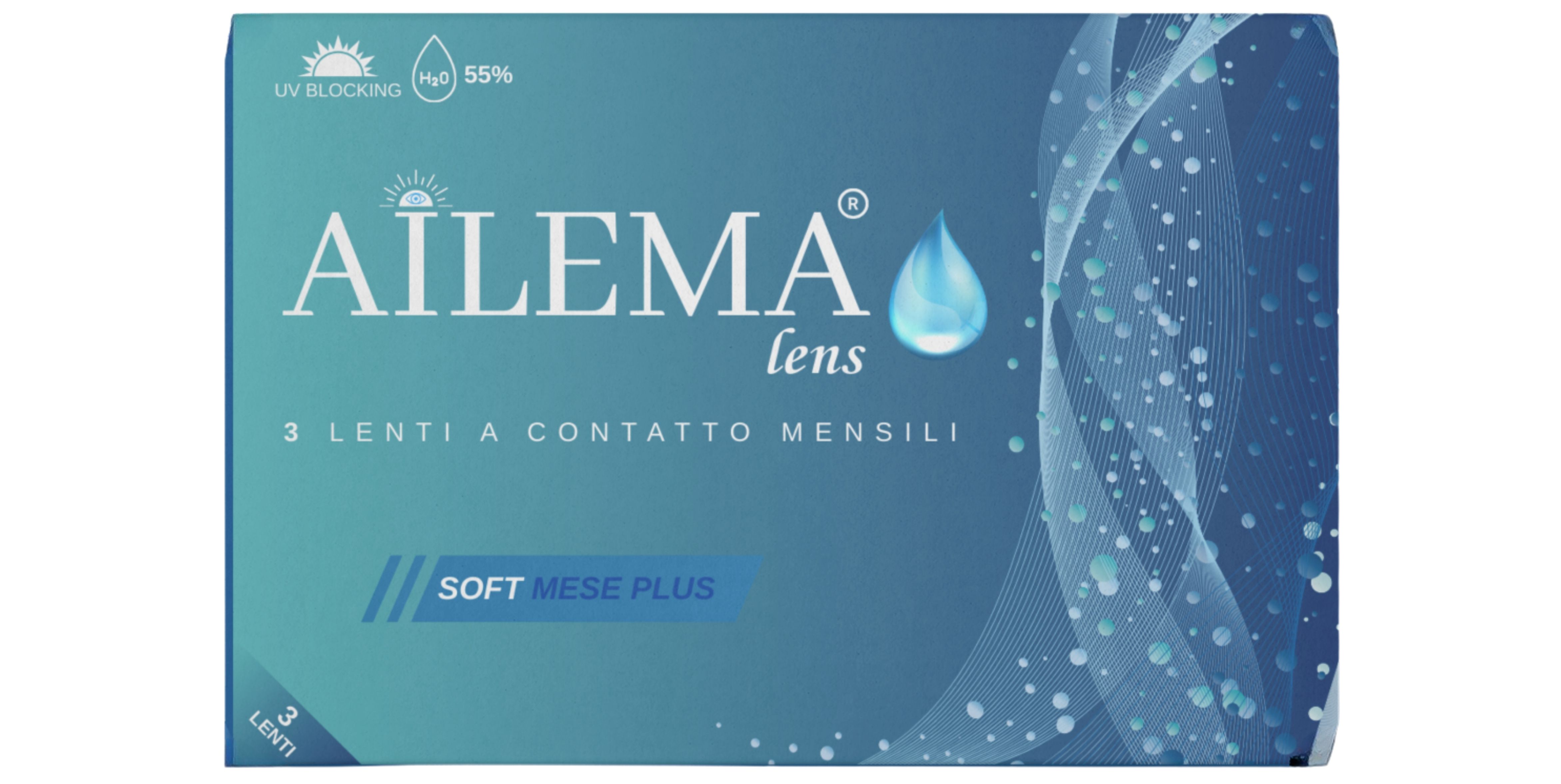 AILEMA Lenti a Contatto Mensili – x3, Alta Idratazione, Elevata Tollerabilità