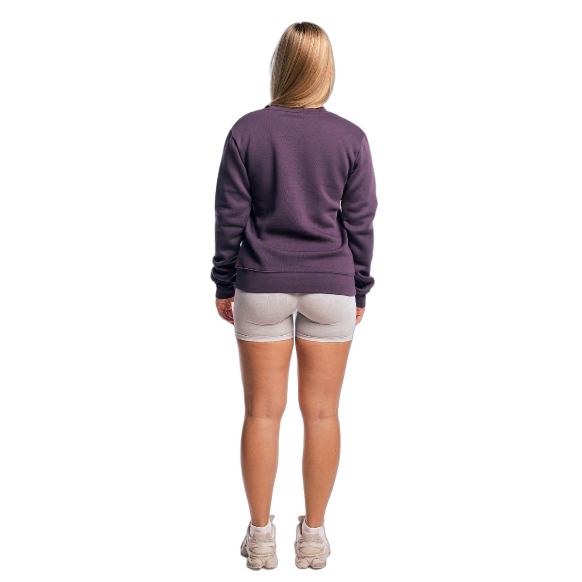 GymBeam Felpa donna Basic con scollo rotondo vestibilità regular Obsidian