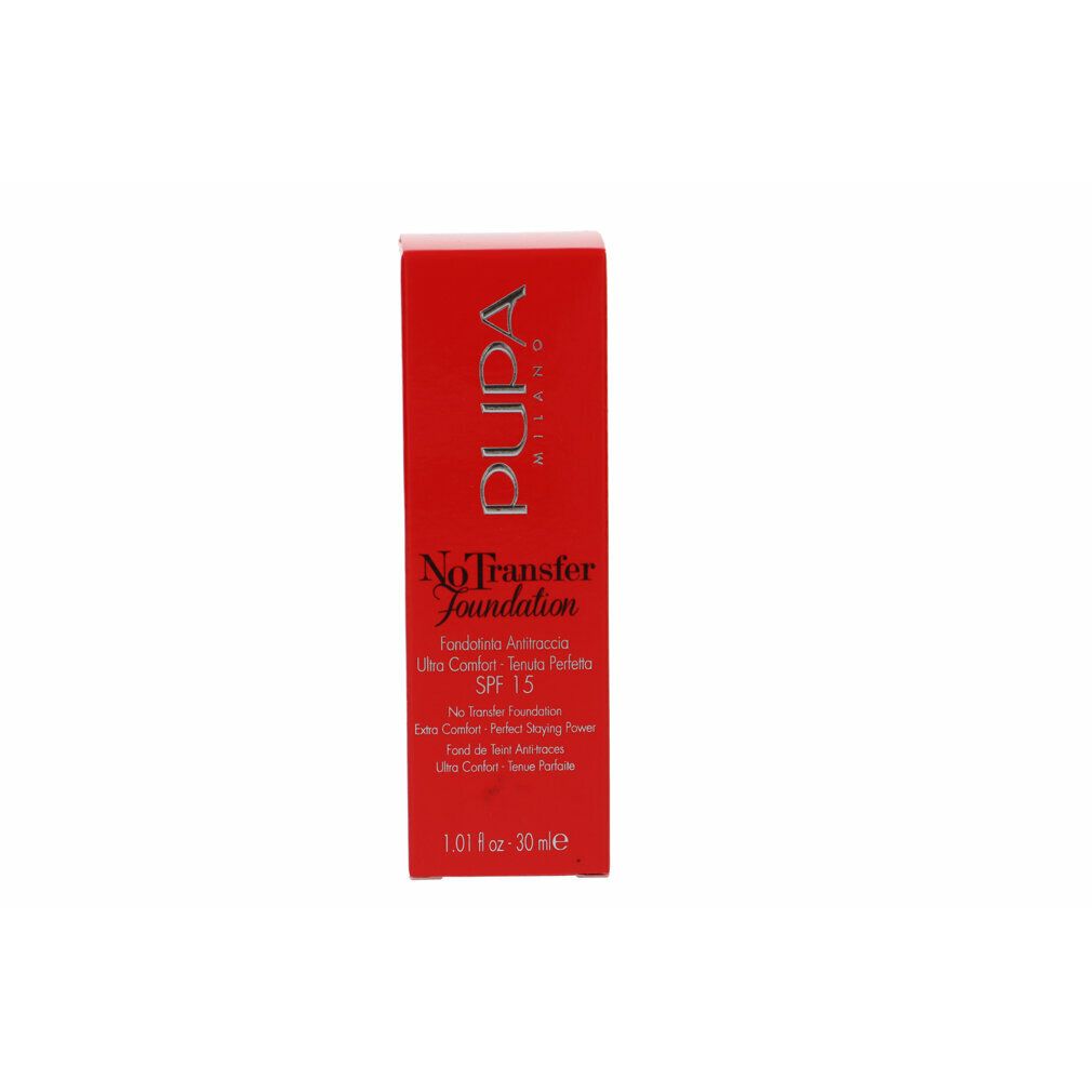 pupa No Transfer Foundation SPF15 Fondotinta idratante